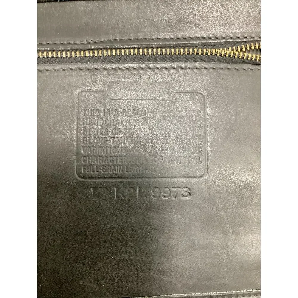 Vintage Coach Bag Men’s Metropolitan Brief 1970’Genuine Leather Twist Lock Black